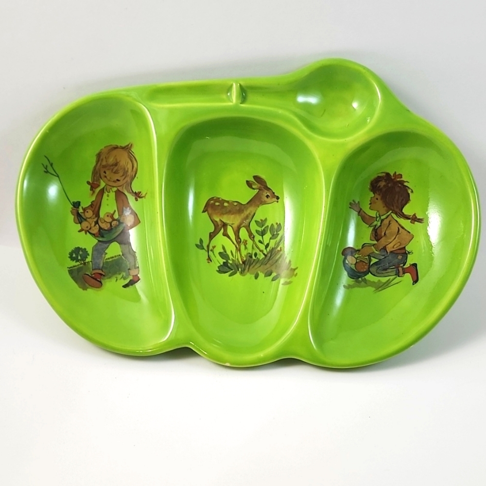 Vintage Children's Ceramic Plate